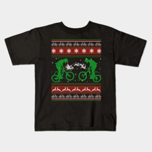 Bicycle Ugly Christmas Sweater Xmas Gifts For Cycling Lover Kids T-Shirt